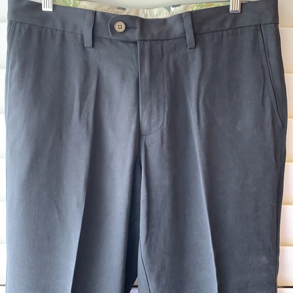 Tommy Bahama black slack. Worn 1 time. Size 32x30 - Picture 2 of 5